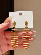 Layered Horizontal Bar Drop Earrings